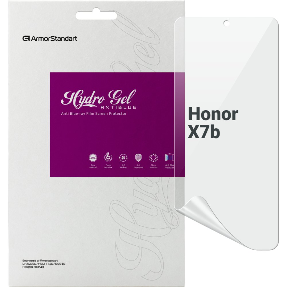 Гідрогелева плівка ARMORSTANDART Anti-Blue для Honor X7b (ARM73697)