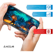 Захисне скло ACCLAB Full Glue для Motorola Moto G54 Black (1283126582394)