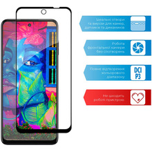 Захисне скло ACCLAB Full Glue для Motorola Moto G73 Black (1283126567261)