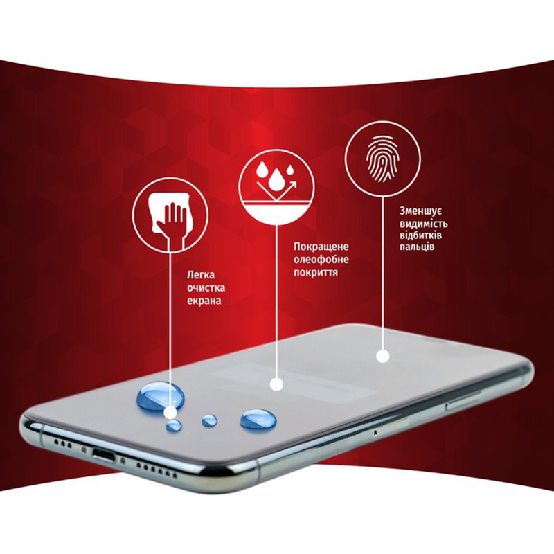 Защитное стекло Intaleo Full Glue для Motorola Moto G73 Black (1283126567315) Олеофобное покрытие True