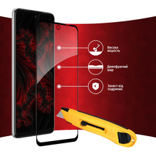 Защитное стекло Intaleo Full Glue для Motorola Moto G73 Black (1283126567315)