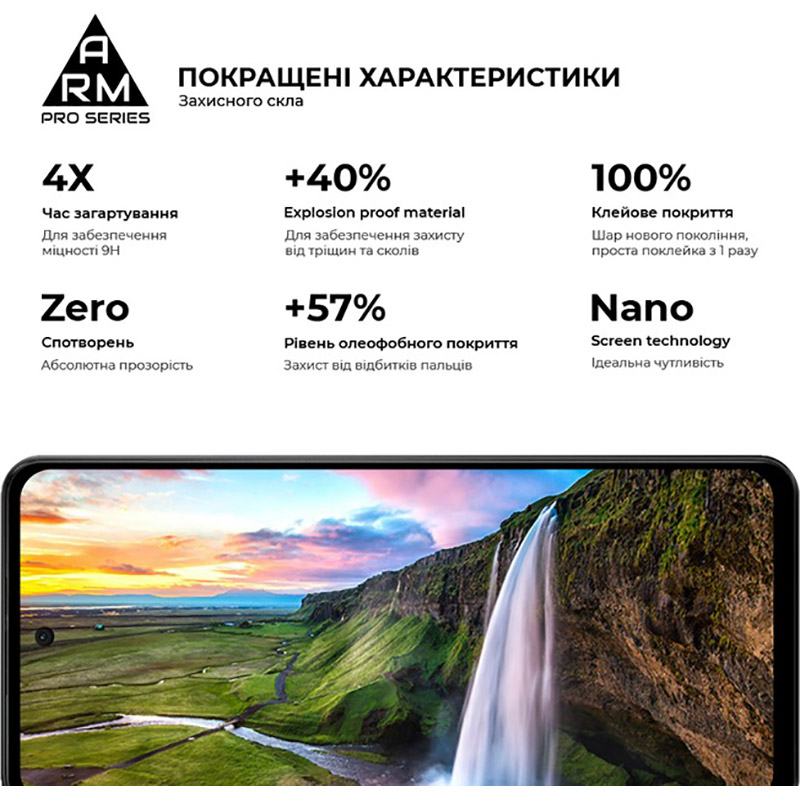 Захисне скло ArmorStandart Pro для Motorola E14 Black (ARM78827) Олеофобне покриття True