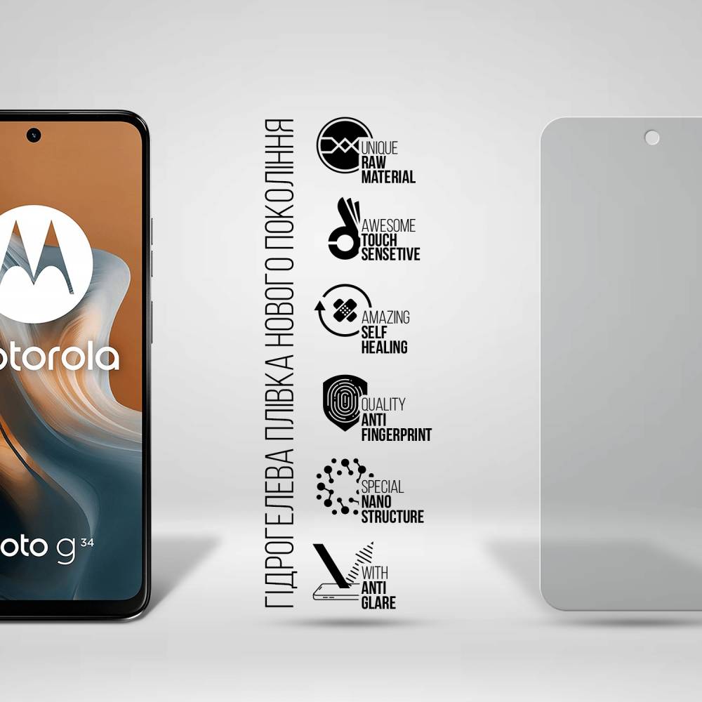 Гідрогелева плівка ARMORSTANDART Matte для Motorola G34 5G (ARM73786) Сумісність за моделлю Motorola G34