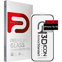 Защитное стекло ArmorStandart Icon 3D для Apple iPhone 16/15 (ARM78027)