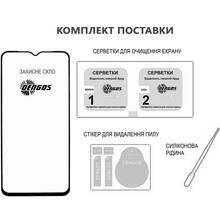 Захисне скло DENGOS для Samsung A06 (A065) Glass Full Glue Black (TGFG-365)