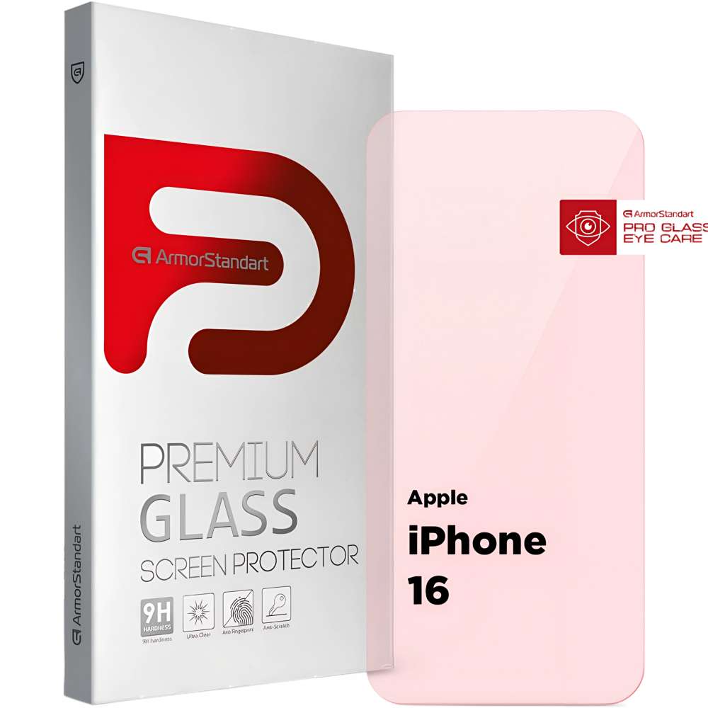 Захисне скло ARMORSTANDART Pro Eye Care для Apple iPhone 16 (ARM80303)