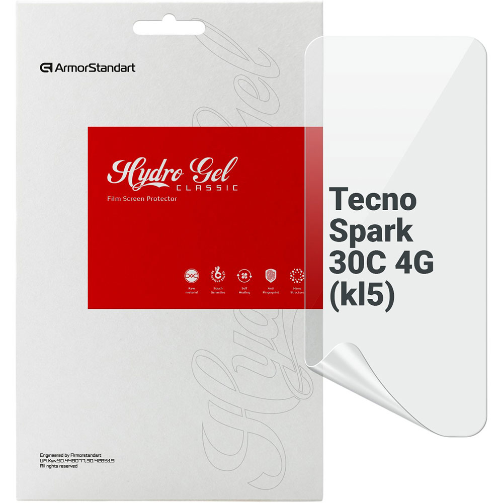 Гідрогелева плівка ArmorStandart для Tecno Spark 30C 4G (kl5) (ARM81153)