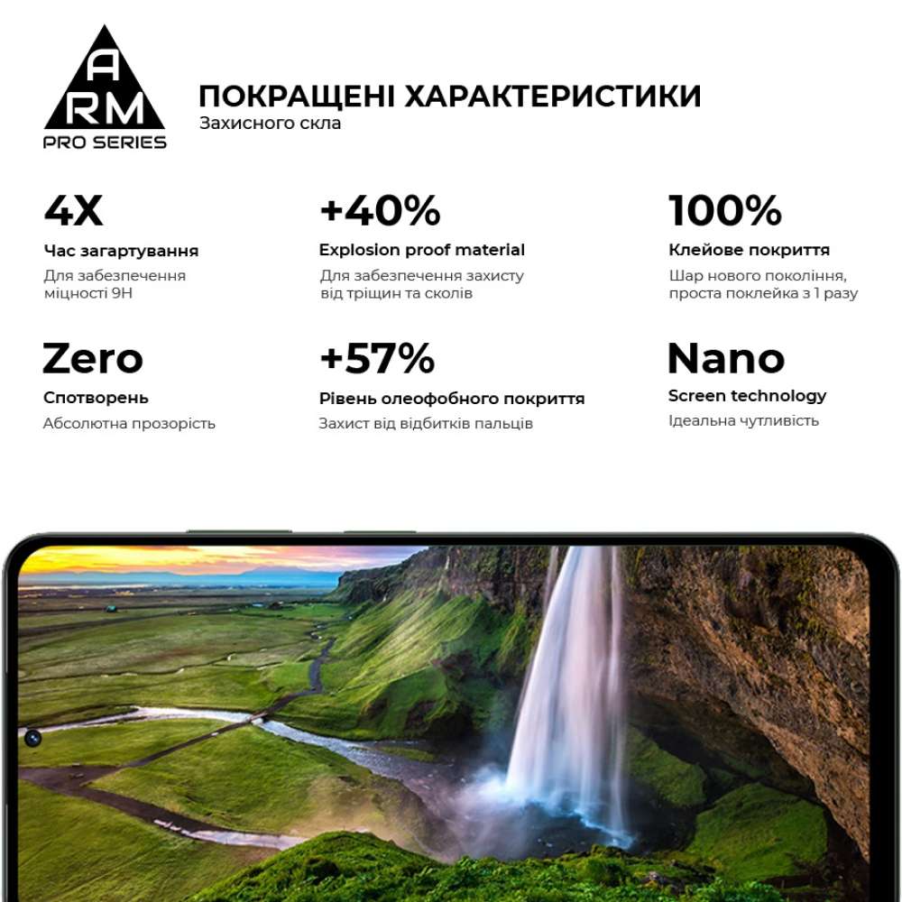 Защитное стекло ARMORSTANDART Pro для Realme 12 5G/13 5G Black (ARM77900) Покрытие глянец