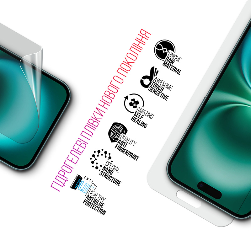 Набор защитных пленок ARMORSTANDART Clear + Anti-Blue для Apple iPhone 16 Plus (ARM80682) Тип пленка