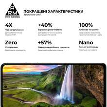 Захисне скло ARMORSTANDART Pro для Tecno Spark 20 Pro (KJ6) Black (ARM74387)