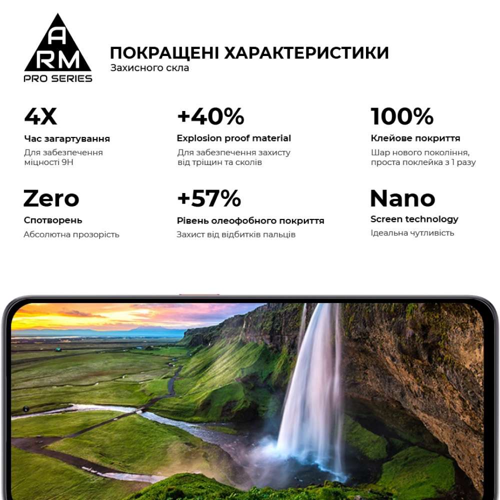 Захисне скло ARMORSTANDART Pro для ZTE Nubia Neo 2 5G Black (ARM78903) Олеофобне покриття True