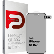 Захисне скло ArmorStandart Pro Anti-Spy Matte для Apple iPhone 16 Pro Black (ARM79399)