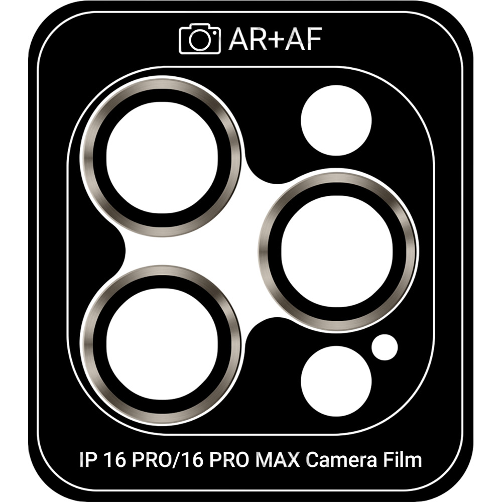 Защитное стекло для камеры ArmorStandart Pro для Apple iPhone 16 Pro/16 Pro Max Natural Titanium (ARM81423