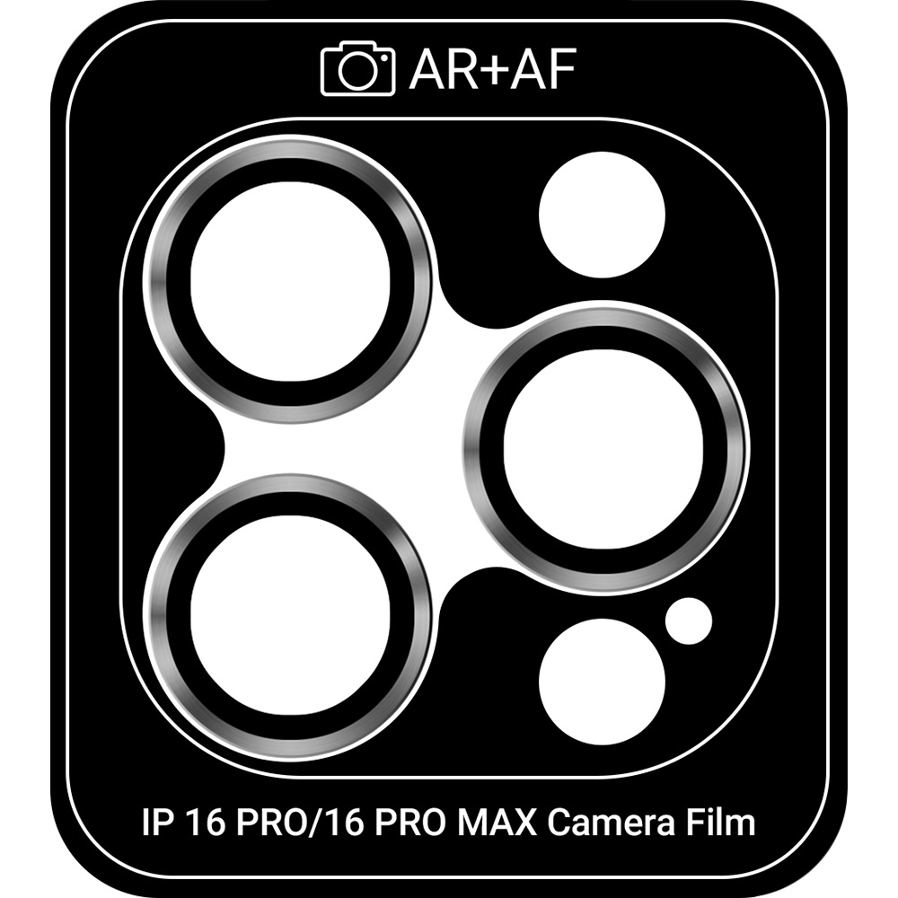 Защитное стекло для камеры ArmorStandart Pro для Apple iPhone 16 Pro/16 Pro Max White-Titanium (ARM81421)