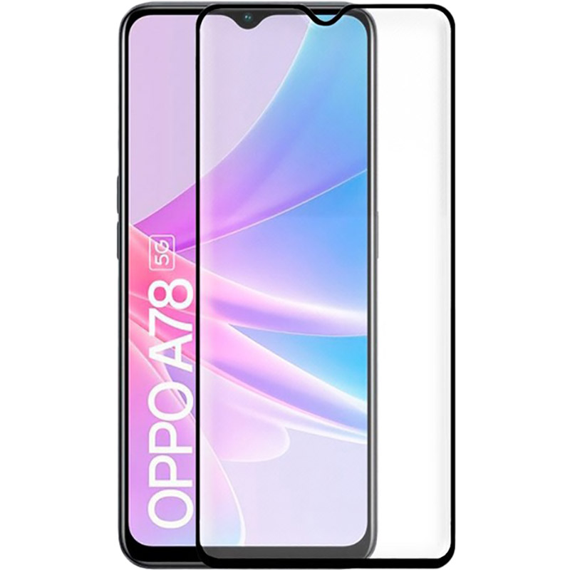 Захисне скло PowerPlant для OPPO A78 Black (GL603852)