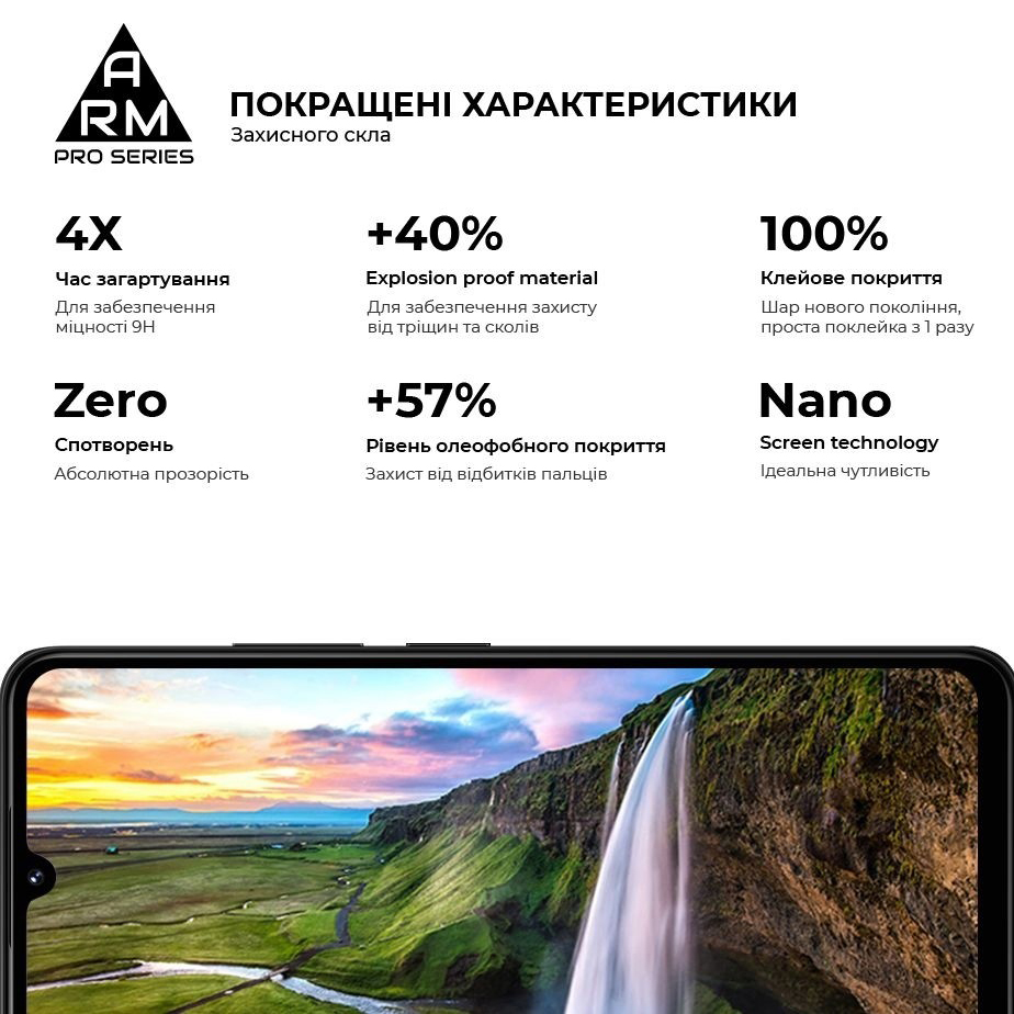 Захисне скло ARMORSTANDART Pro для Xiaomi Redmi 14C 4G/Poco C75 Black (ARM79332) Тип скло