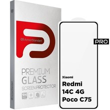 Захисне скло ARMORSTANDART Pro для Xiaomi Redmi 14C 4G/Poco C75 Black (ARM79332)