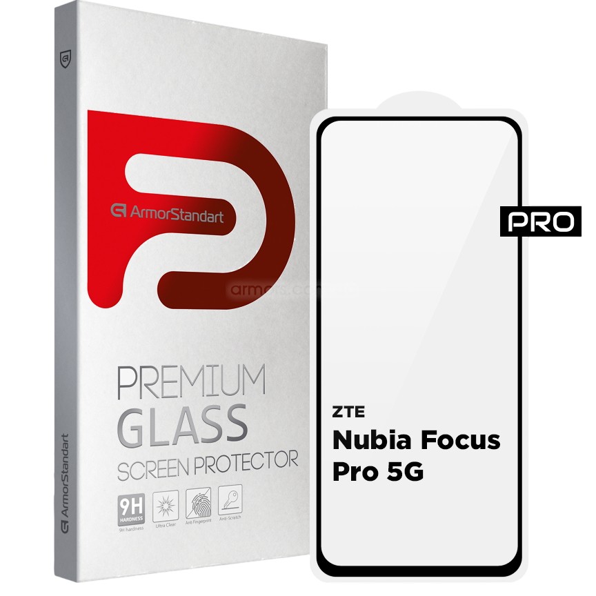 Защитное стекло ARMORSTANDART Pro для ZTE Nubia Focus Pro 5G Black (ARM78908)