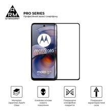 Защитное стекло ARMORSTANDART Pro для Motorola G55 5G Black (ARM81170)