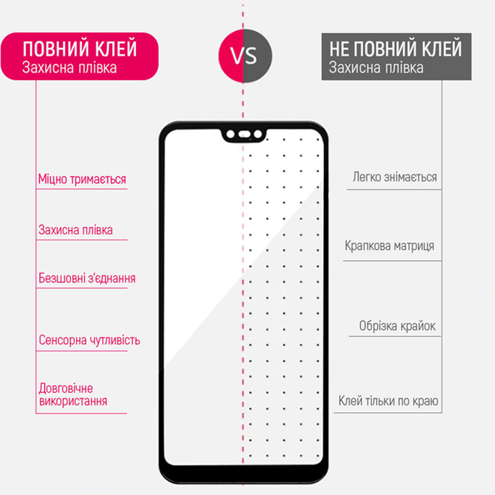 Фото Захисне скло COLORWAY 9Н FC glue для Motorola G24/G24 Power Вlack (CW-GSFGMG24P-BK)