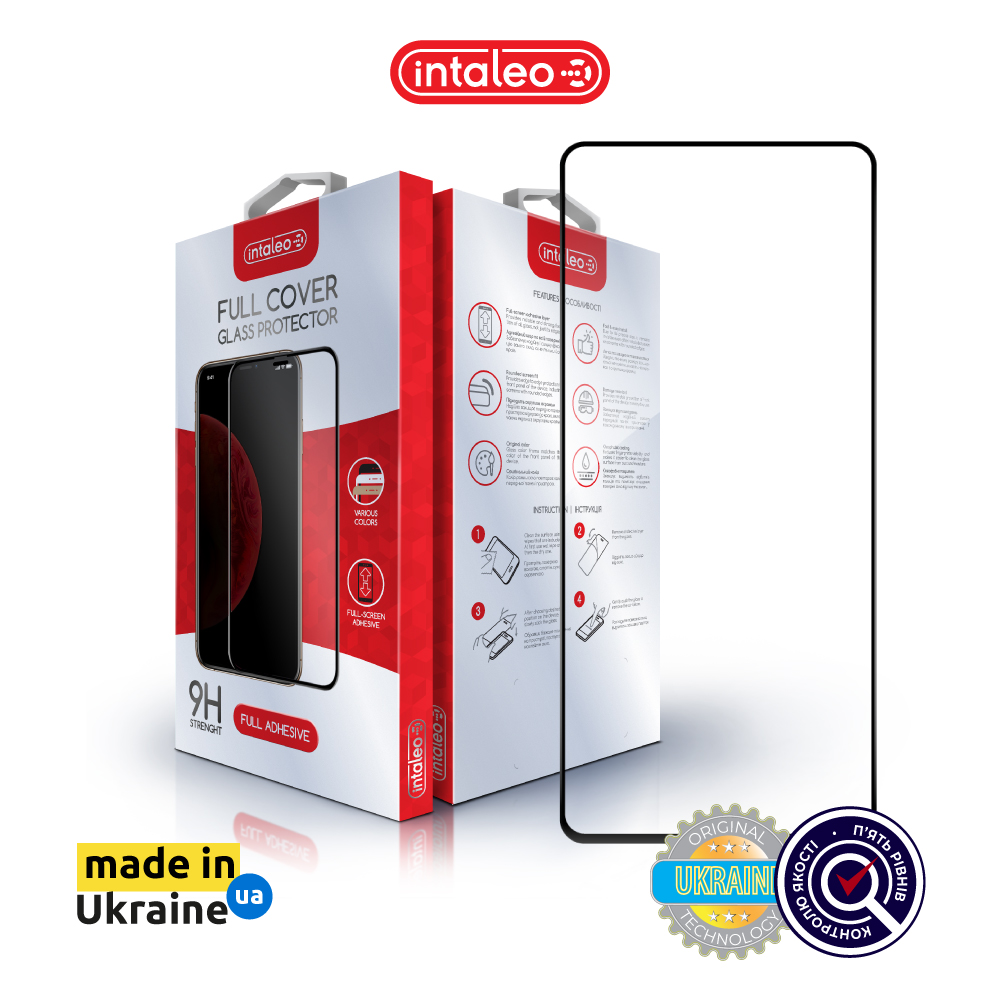 Замовити Захисне скло INTALEO Full Glue для Xiaomi Redmi Note 13 5G Black (1283126583902)