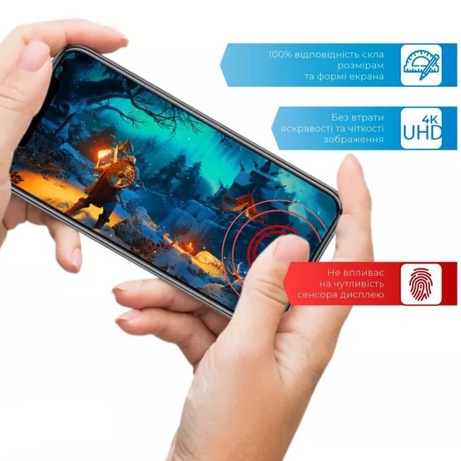 Зовнішній вигляд Захисне скло ACCLAB Full Glue для Xiaomi Redmi Note 13 Pro 5G (1283126583803)