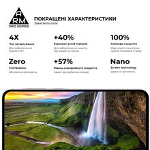 Защтное стекло ARMORSTANDART Pro для Samsung A56 5G Black (ARM82612)