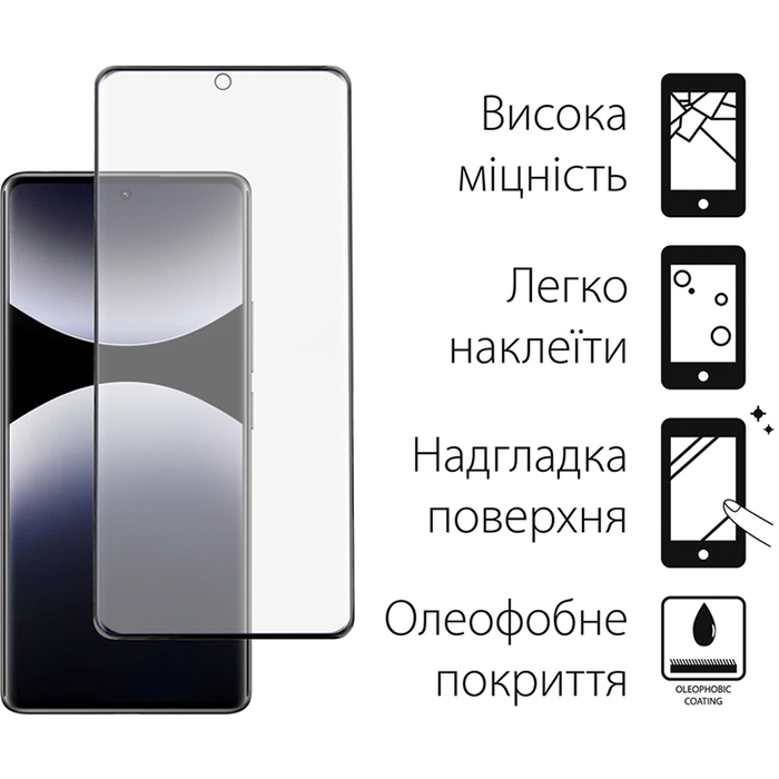 Защитное стекло DENGOS для Xiaomi Redmi Note 14 Pro Glass Full Glue black (TGFG-382) Совместимость по модели  Xiaomi Redmi Note 14 Pro 4G 
