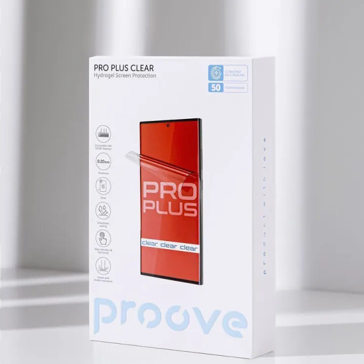 Набор защитных пленок PROOVE Hydrogel Screen Protection PRO PLUS Clear 10 шт (59354) Тип пленка