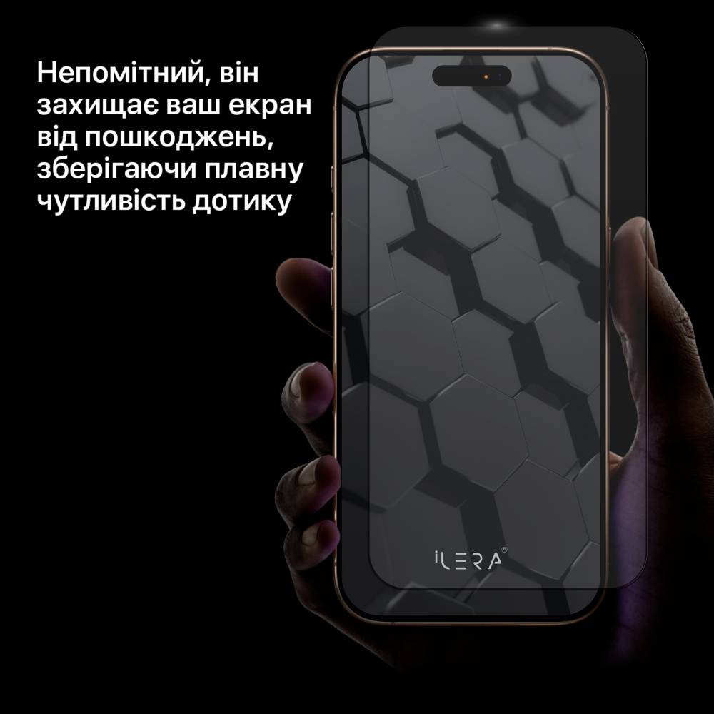 Фото Захисне скло ILERA Fantom Glass For iPhone 16 (ILFANT16)