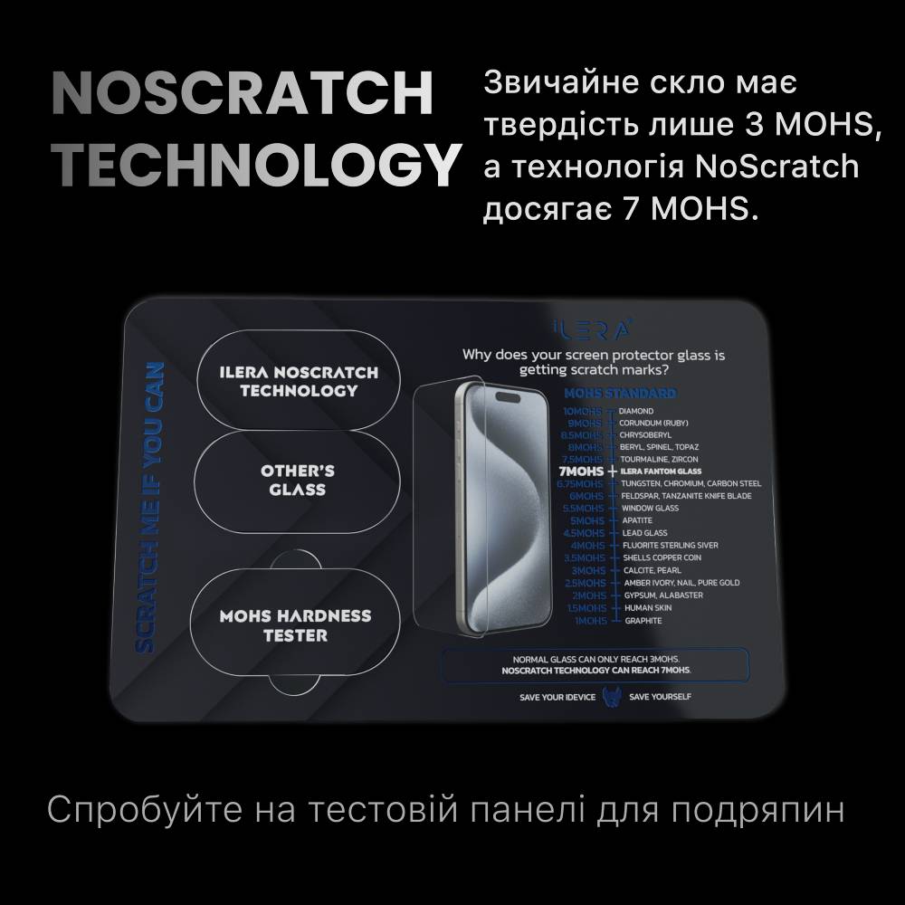 Покупка Захисне скло ILERA Fantom Glass For iPhone 16 (ILFANT16)
