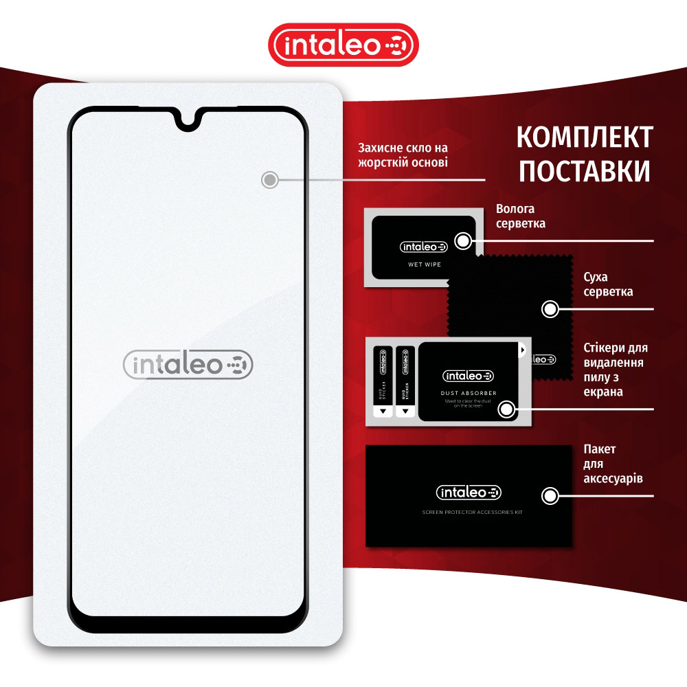 Фото Защитное стекло Intaleo Full Glue для Samsung Galaxy A26 Black (1283126608063)