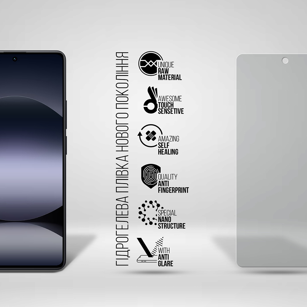 Защитная пленка ARMORSTANDART Matte для Xiaomi Redmi Note 14S 4G (ARM82045) Дополнительно Функция Self Healing; TOUCH ID без помех