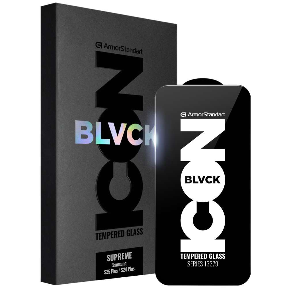 Защитное стекло ARMORSTANDART Supreme Black Icon для Samsung Galaxy S25 Plus/S24 Plus (ARM84628)