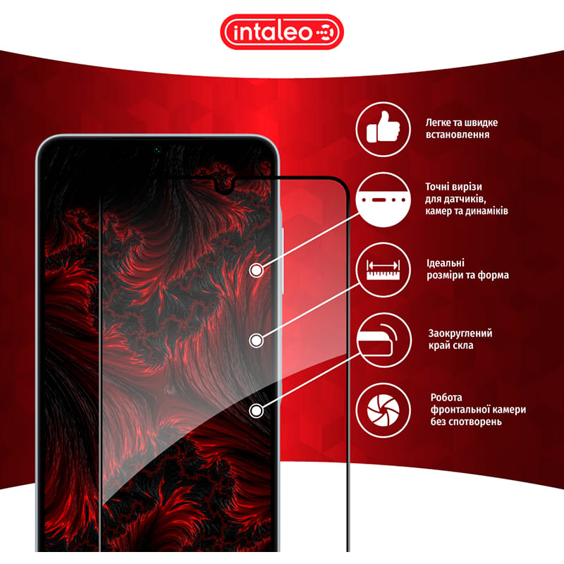 Захисне скло INTALEO Full Glue для Samsung Galaxy A06 5G Black (1283126613012) Тип скло