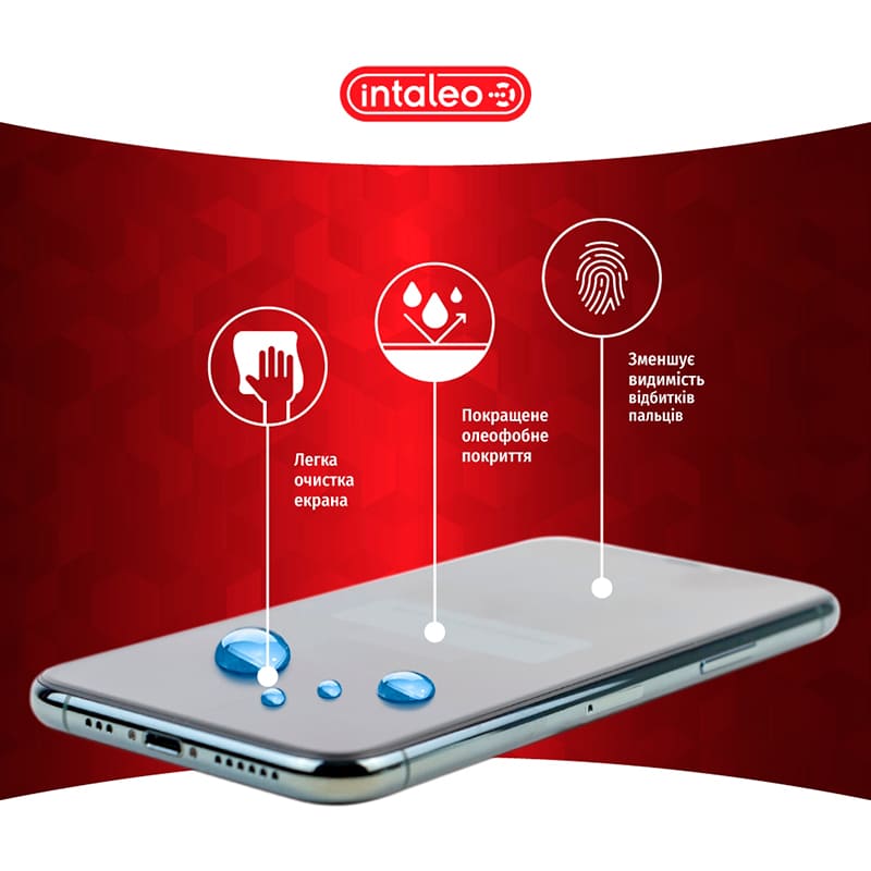 Зовнішній вигляд Захисне скло INTALEO Full Glue для Samsung Galaxy A06 5G Black (1283126613012)