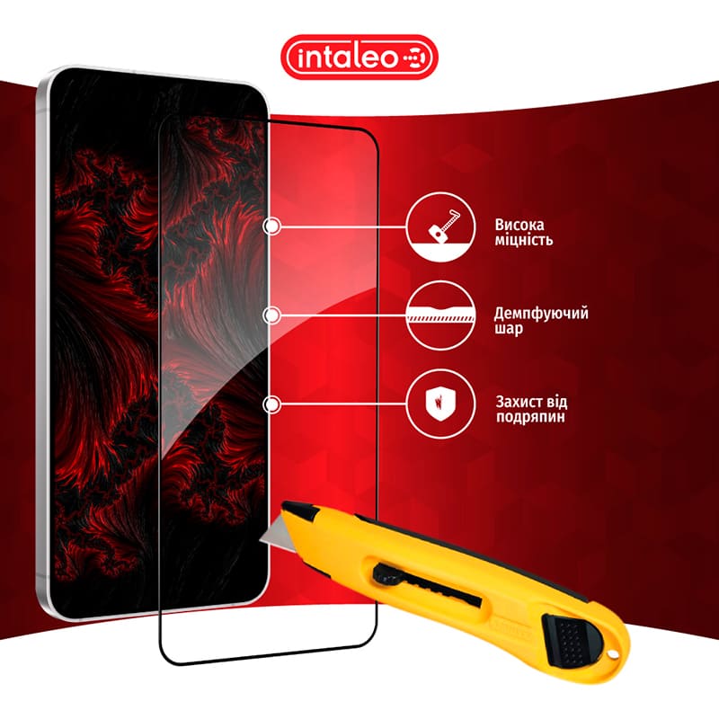 Захисне скло INTALEO Full Glue для Samsung Galaxy S24 Plus Black (1283126590245) Тип скло