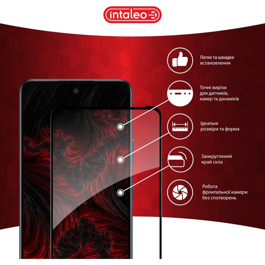 Захисне скло Intaleo Full Glue для Infinix Note 40 5G Black (1283126613135) Сумісність за моделлю Infinix Note 40 5G