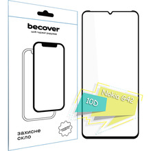 Защитное стекло BECOVER Nokia G42 10D Black (711555)