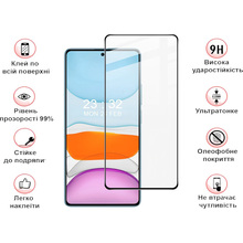 Защитное стекло BECOVER Xiaomi 14T/14T Pro Black (713322)