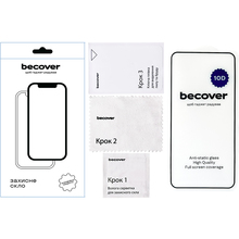 Захисне скло BECOVER Tecno Spark 30 Pro (KL7) 10D Black (713166)