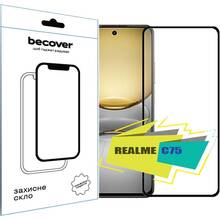 Захисне скло BECOVER Realme C75 Black (713034)