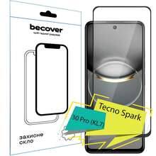 Защитное стекло BECOVER для Tecno Spark 30 Pro (KL7) Black (713080)