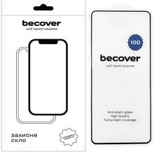 Защитное стекло BECOVER 10D для Xiaomi Redmi Note 14 5G Black (712727)