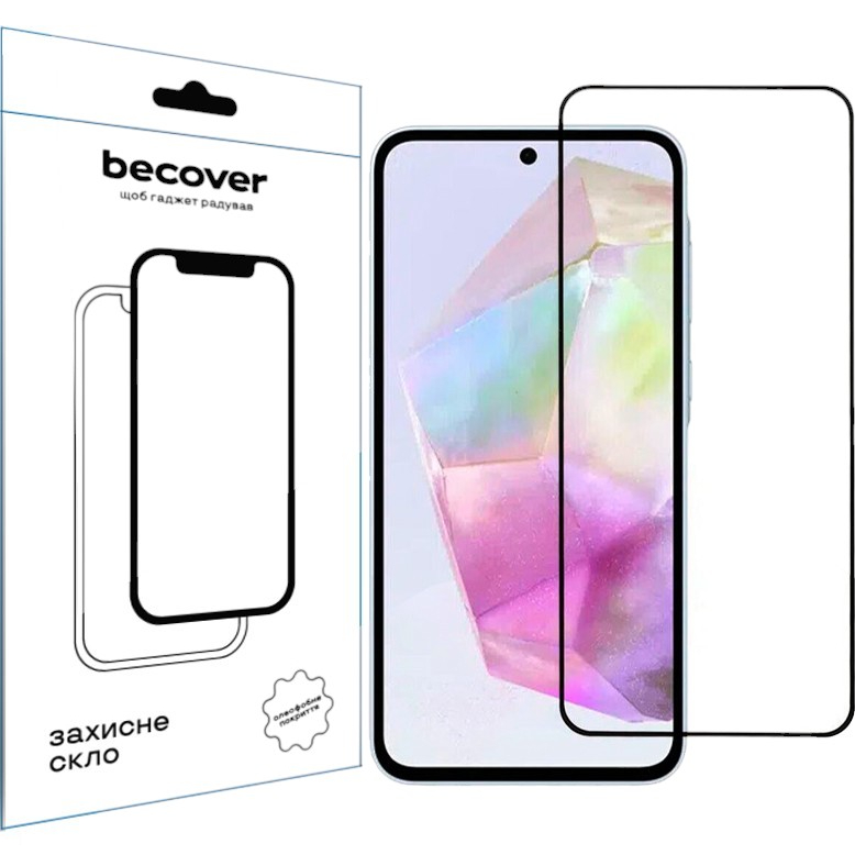 Защитное стекло BECOVER для Samsung Galaxy A36 Black (712886)