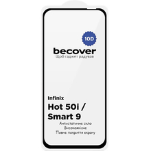 Защитное стекло BECOVER 10D для Infinix Hot 50i X6531 Black (712713)