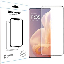 Захисне скло BECOVER EDGE для Motorola Moto G85 Black (712350)