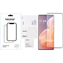 Захисне скло BECOVER EDGE для Motorola Moto G85 Black (712350)