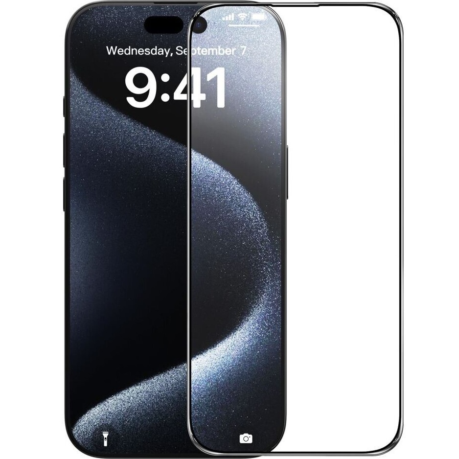 Защитное стекло BECOVER для Apple iPhone 16 Plus Black (712123)