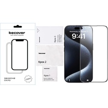 Защитное стекло BECOVER для Apple iPhone 16 Plus Black (712123)